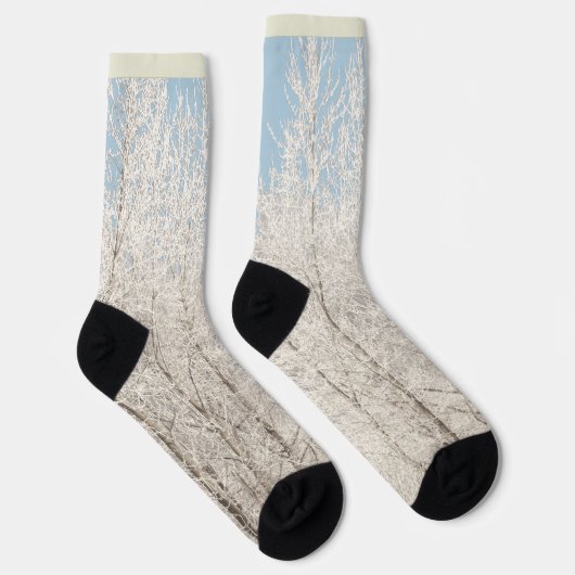 Winter Forest Socks Snow Camouflage Socks ソックス (右)
