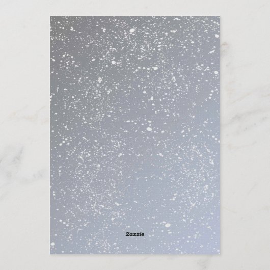 Winter Forest Watercolor Birthday Invitation 招待状 (裏面)