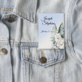 Winter Forest Watercolor Button 缶バッジ (インサイチュ)