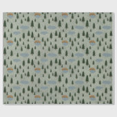 Winter Forest Wrapping Paper ラッピングペーパー (フラット)