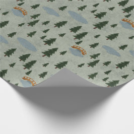 Winter Forest Wrapping Paper ラッピングペーパー