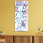 Winter (Four Seasons)、AlphonseミュシャCanvas Print キャンバスプリント (インサイチュ (リビング))