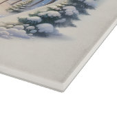 Winter Foxes by Moonlit Snowy River カッティングボード (角)