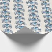 Winter Foxes by Moonlit Snowy River ラッピングペーパー (角)