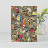 winter garden birds olive シーズンカード (スタンド正面)