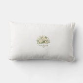 Winter Garden Pillow | Romantic Botanical Window & ランバークッション (裏面)