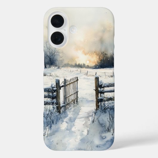Winter Gate at Sunrise Case-Mate iPhoneケース (裏面)