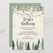 Winter Gathering Christmas 招待状 (正面/裏面)