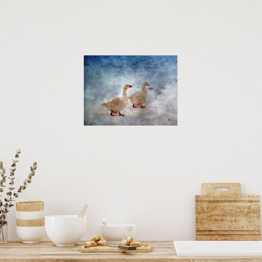 Winter Geese ポスター (キッチン)