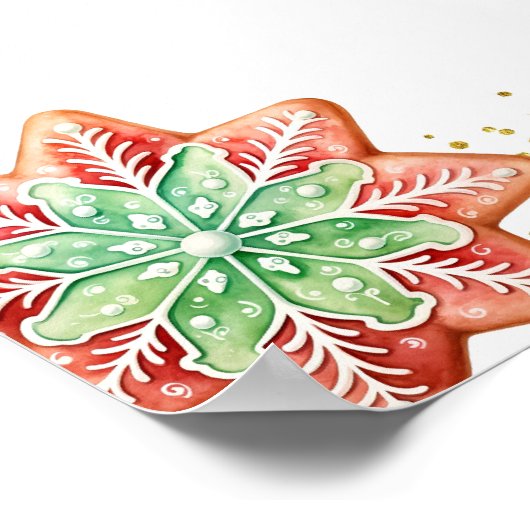 Winter Gingerbread Genderが投票ボードの看板を明らかにする ポスター (角)