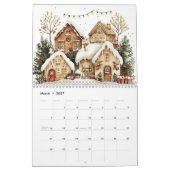 Winter Gingerbread Houses カレンダー (3月 2027)