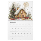 Winter Gingerbread Houses カレンダー (1月 2027)