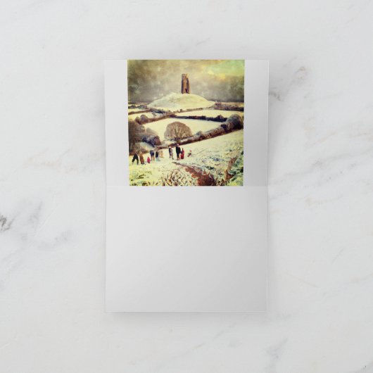 Winter Glastonbury Tor シーズンカード (内部)