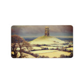 Winter Glastonbury Tor  ラベル (正面)