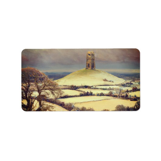 Winter Glastonbury Tor  ラベル (正面)