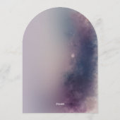 Winter Glow Birthday Flat Greeting Card 招待状 (裏面)