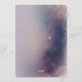 Winter Glow Birthday Flat Greeting Card 招待状 (裏面)