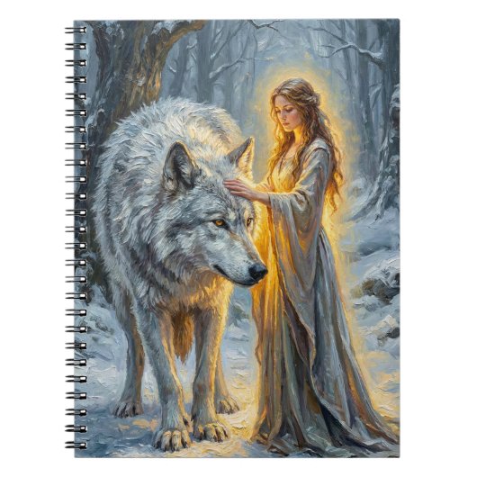 Winter Goddess & White Wolf ノートブック (正面)
