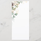  Winter gold floral Menu メニュー (裏面)