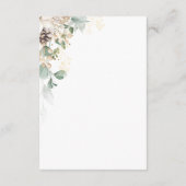 Winter Gold Florals Enclosure Card Details エンクロージャーカード (裏面)