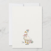 Winter Goose Christmas Funny Merry Goosmas シーズンカード (裏面)