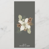 Winter Grayスクリプエレガントトのメ結婚ニュー メニュー (裏面)