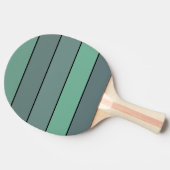 Winter Green And Gray Stripes On Watercolor Paper  卓球ラケット (横)