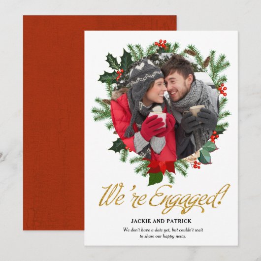 Winter Greenery写真婚約発表 (正面/裏面)