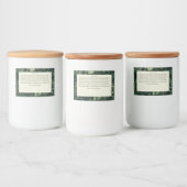 Winter Greenery Christmas Hot Chocolate Mix  フードラベル (ボトル)