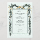 Winter Greenery Garland Wedding Mint Green メニュー (正面)