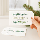 Winter Greenery “Merry Christmas” ギフトタグ