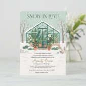 Winter Greenhouse Bridal Shower Invitation 招待状 (スタンド正面)