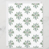 Winter Greens and Berries Scrapbook paper (裏面)