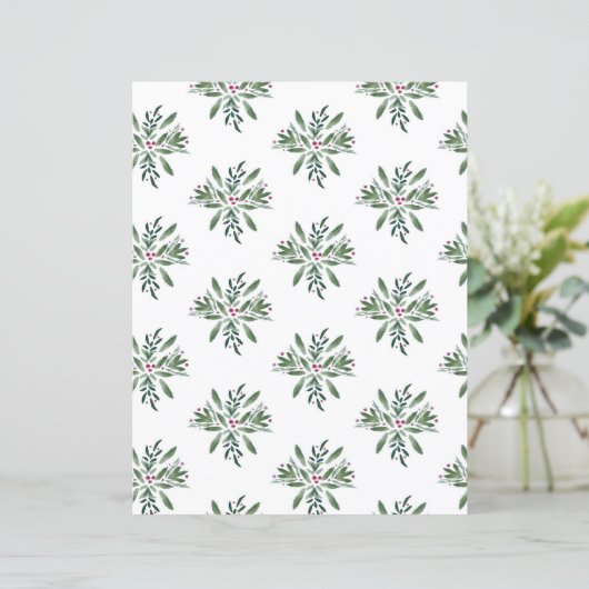 Winter Greens and Berries Scrapbook paper (スタンド正面)