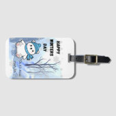 Winter Greeting Card ラゲッジタグ (正面横)