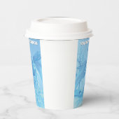 Winter Greetings. Ice dragon with antlers 紙コップ (左)