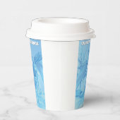 Winter Greetings. Ice dragon with antlers 紙コップ (右)