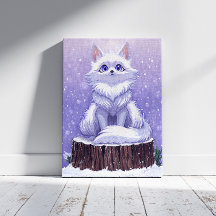 Winter Guardian : Snowy Arctic Fox