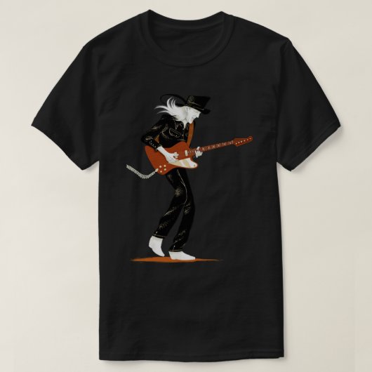 Winter Guitar Johnny Classic T-Shirt Tシャツ (デザイン正面)