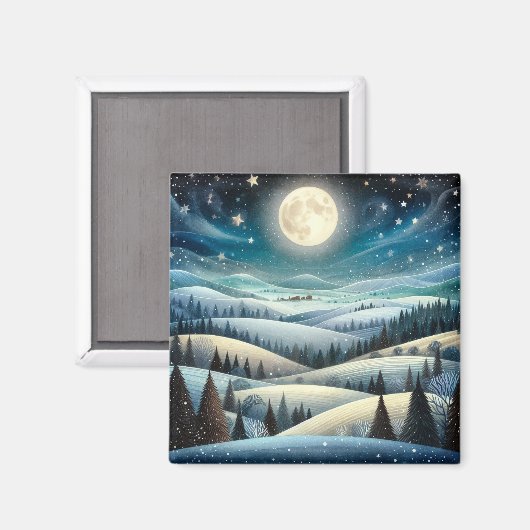 Winter Hillsides マグネット (正面/裏面)