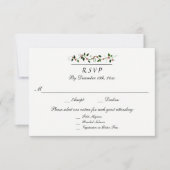 Winter Holiday結婚's 3 Entree RSVP Response (正面)