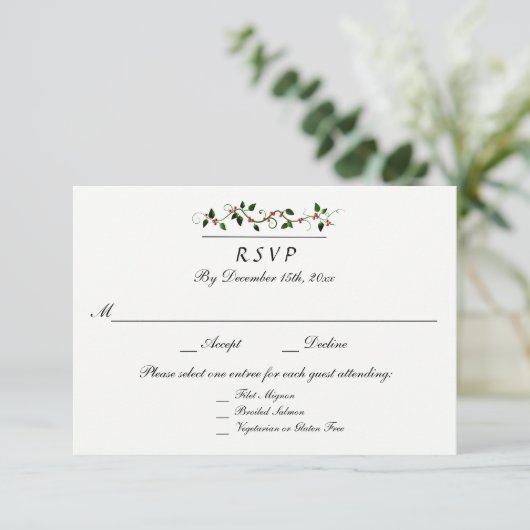 Winter Holiday結婚's 3 Entree RSVP Response (スタンド正面)