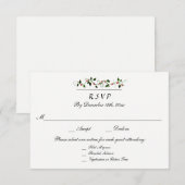 Winter Holiday結婚's 3 Entree RSVP Response (正面/裏面)