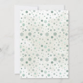 Winter Holiday Baby It’s Cold Outside Baby Shower 招待状 (裏面)