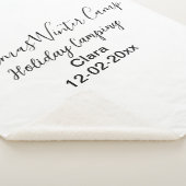 Winter holiday camping custom add name date シェルパブランケット (3/4)