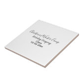 Winter holiday camping custom add name date タイル (側面)