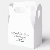 Winter holiday camping custom add name date フェイバーボックス (オープン)