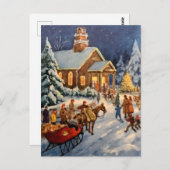 Winter Holiday Gathering ポストカード (正面/裏面)