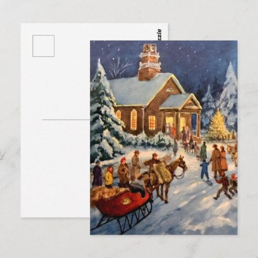 Winter Holiday Gathering ポストカード (正面/裏面)