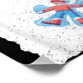 Winter Holiday Ski Christmas Ski X-mas Skiing Skie ポスター (角)